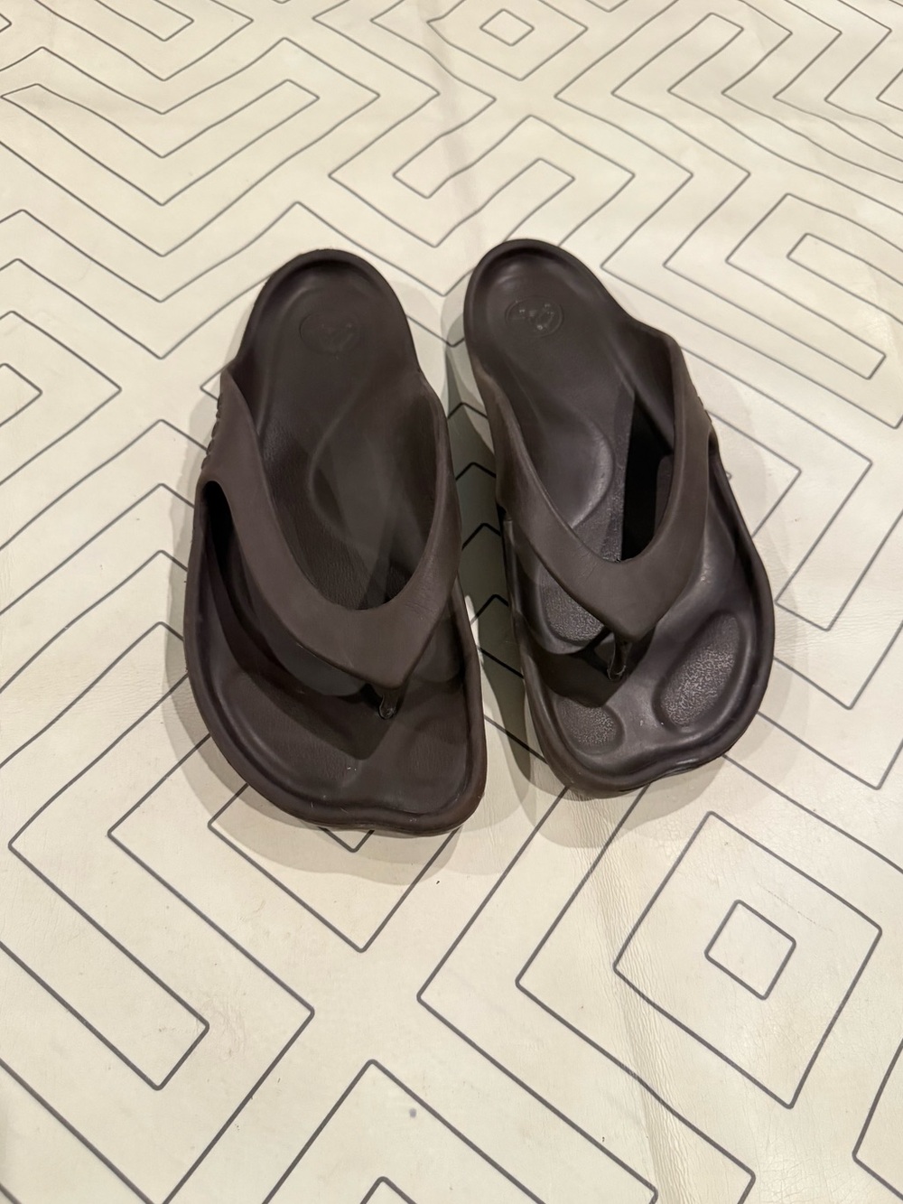 Crocs Almost Barefoot Brown Sandals